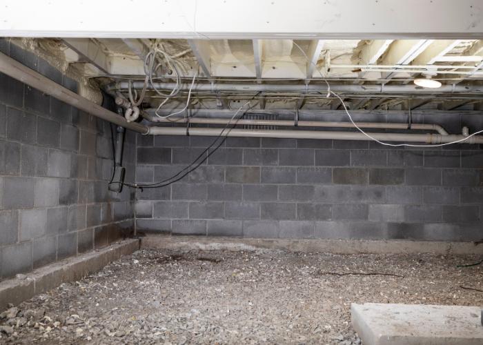 Crawl space utilities and moisture-prone areas in Muskegon, MI